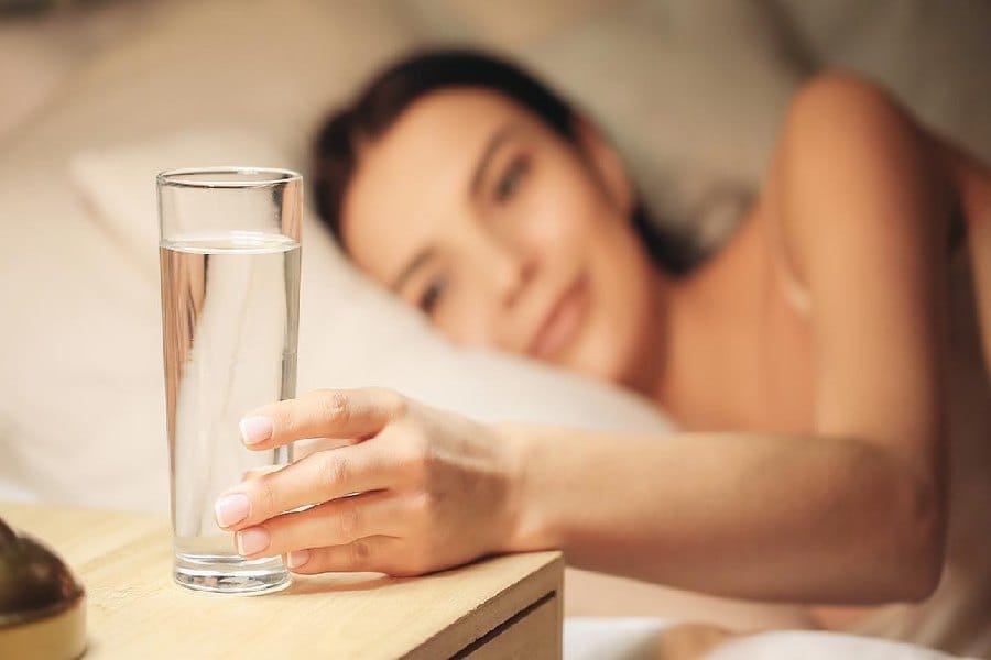 water before bed